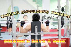Thể hình tăng cơ Ngực Vai Tay Sau Buổi 4 cường độ cao