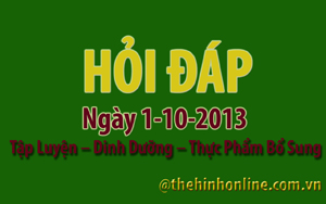 Hỏi đáp thể hình 7 1-10-2013