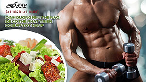 Hỏi đáp thể hình 532 - Dinh dưỡng phát triển tối ưu cơ bắp?