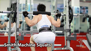 Smith Machine Squats Gánh đùi tập mông chân