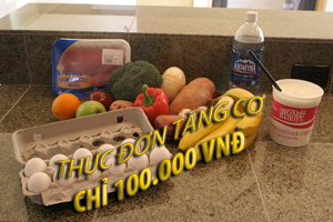 Thực đơn tăng cơ chỉ có 100 ngàn