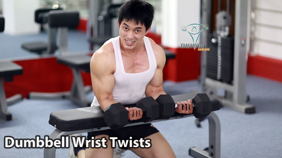 Dumbbell Wrist Twists Tập Thể Hình Cơ Cẳng Tay Tạ Đôi Hiệu Quả GYM