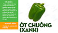 Giá trị dinh dưỡng của ớt chuông xanh. Thực phẩm giàu xơ tốt tim mạch