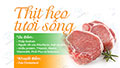 Giá trị dinh dưỡng thịt heo (lợn) nạc thăn tươi ít mỡ tốt cho thể hình