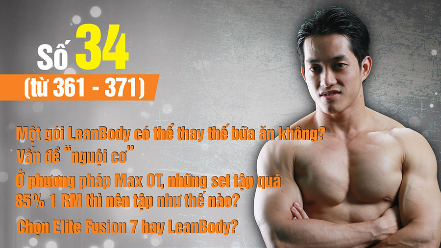 Lựa chọn giữa Fusion và Leanbody. Xin tư vấn về 2 sản phẩm