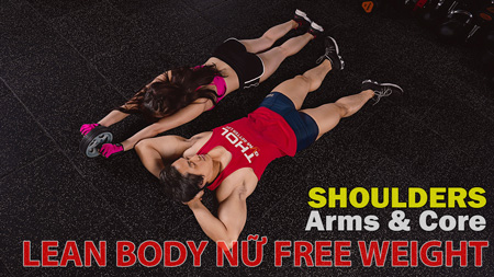 Lean Body Free Weight nữ dropset Vai Tay