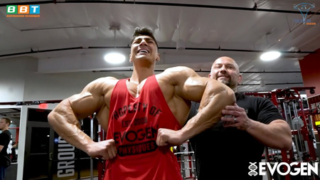 Andei Deiu x Hany Rambod tập Lưng Xô khủng