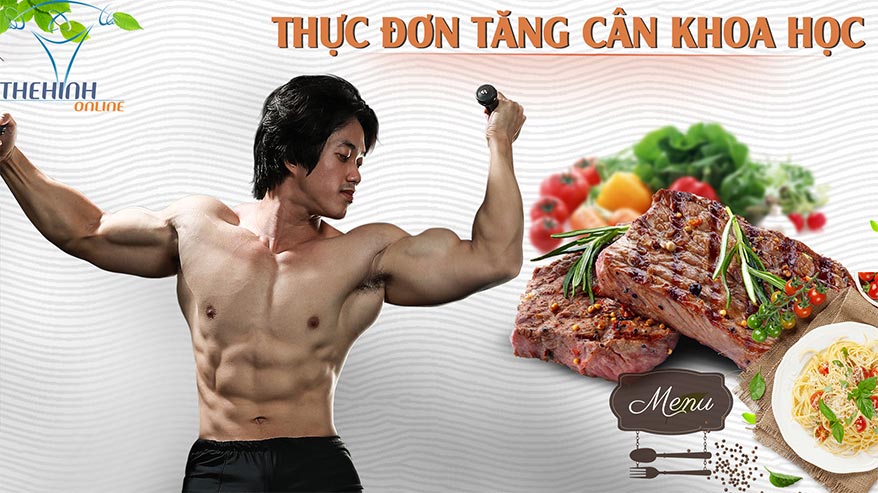 Thực đơn tăng cân khoa học tăng cân nhanh an toàn