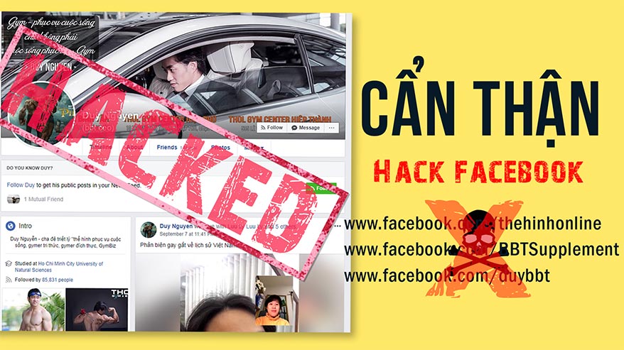 Chấn động Facebook Duy Nguyễn bị hack vĩnh viễn