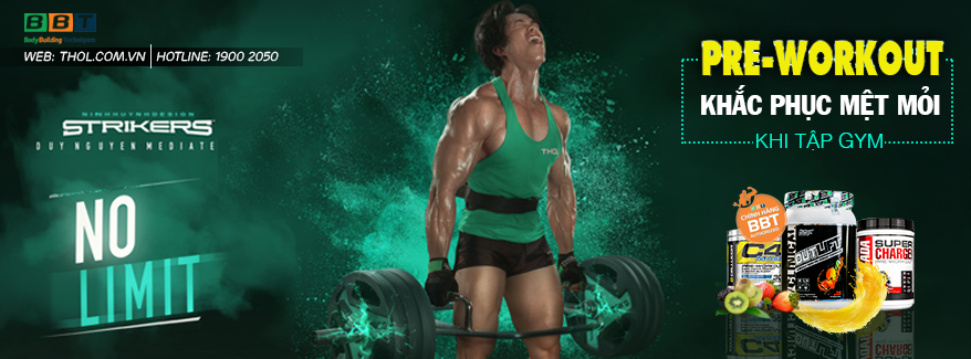 Pre-workout Outlift khắc phục mệt mỏi khi tập gym - THOL